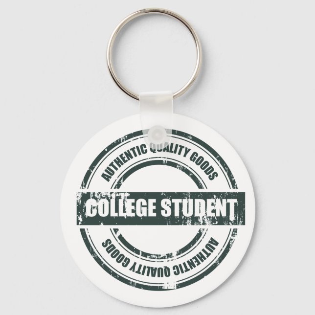 Authentic College Student Key Ring (Front)