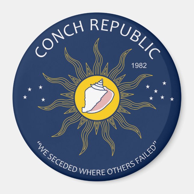 Authentic Conch Republic AVOID FAKES Magnet (Front)