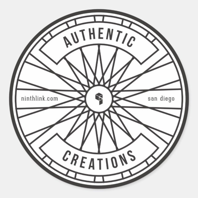 Authentic Creations Classic Round Sticker (Front)