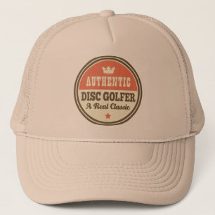 Authentic Disc Golfer Vintage Gift Idea Trucker Hat