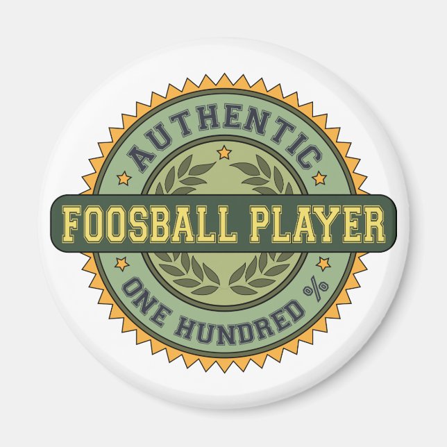 Authentic Foosball Player Magnet (Front)
