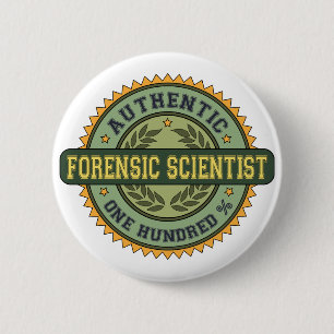 Authentic Forensic Scientist 6 Cm Round Badge