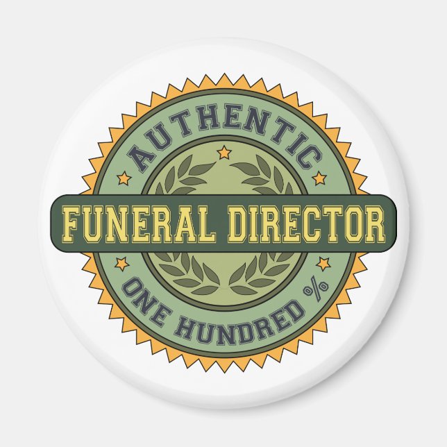 Authentic Funeral Director Magnet (Front)