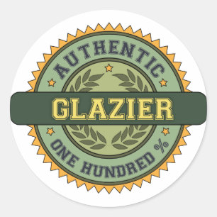 Authentic Glazier Classic Round Sticker