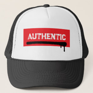 AUTHENTIC Graffiti Street - Bold Red Box Drip Art Trucker Hat