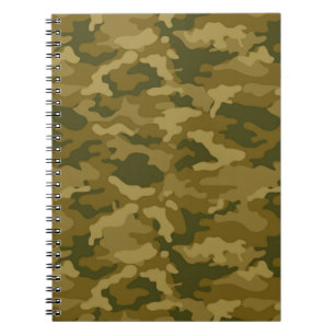 Authentic Green Army Military Camo Camouflage Notebook