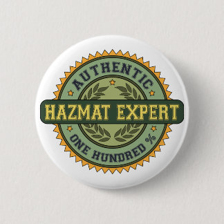 Authentic Hazmat Expert 6 Cm Round Badge