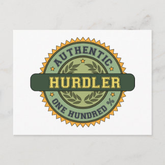 Authentic Hurdler Postcard