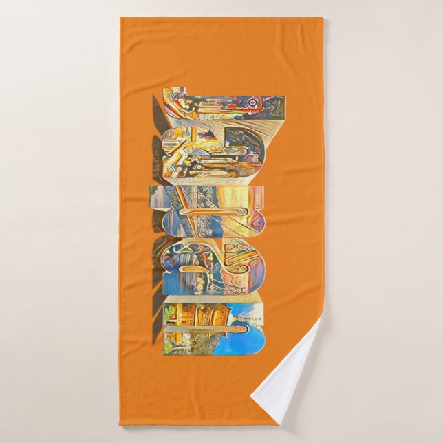 Authentic Japan Retro Vintage Style   Bath Towel (Bath Towel)