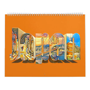 Authentic Japan Retro Vintage Style   Calendar