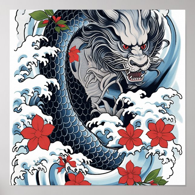 Authentic Japanese Irezumi Tattoo Poster - Stunnin (Front)