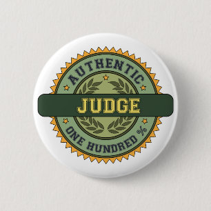 Authentic Judge 6 Cm Round Badge