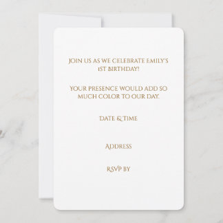 Authentic Kid's Rainbow Watercolor Birthday Invitation