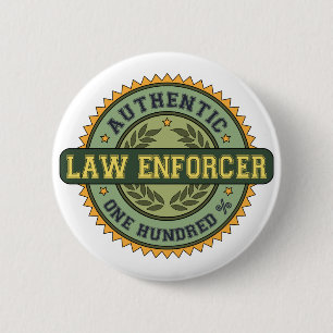 Authentic Law Enforcer 6 Cm Round Badge