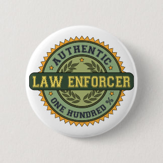 Authentic Law Enforcer 6 Cm Round Badge
