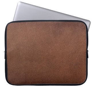 Authentic leather texture, genuine background. laptop sleeve