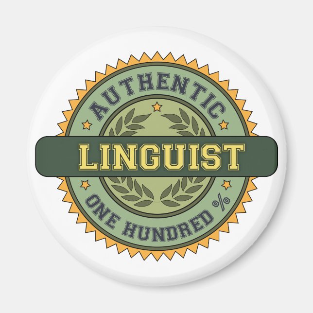 Authentic Linguist Magnet (Front)