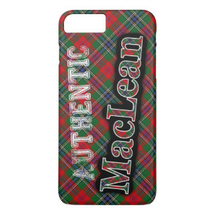 Authentic MacLean Scottish Tartan Design Case