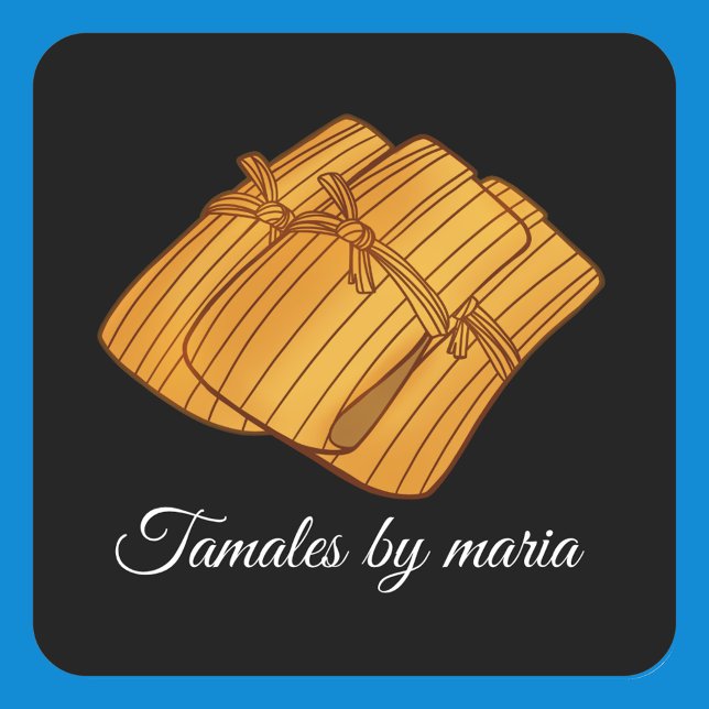 Authentic Mexican Tamales Season Square Sticker (Creator Uploaded)