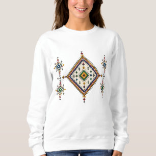 Authentic Moroccan Amazigh Rug Pattern Berber Di Sweatshirt