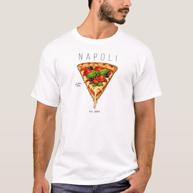 Authentic Neapolitan Pizza Graphic Tee (Front)