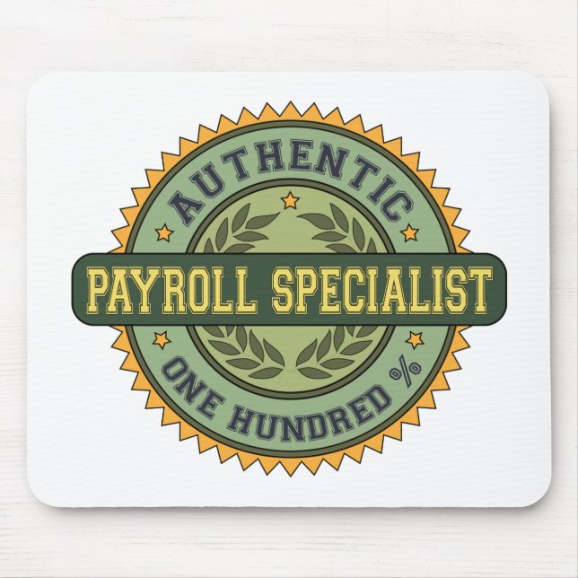 Authentic Payroll Specialist Mouse Mat (Front)