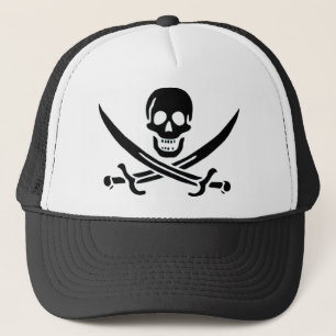 Authentic Pirate Flag of Jack Rackam Trucker Hat