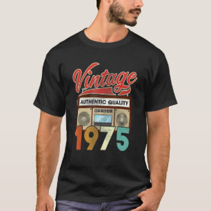 Authentic Quality Radio Vintage 1975 47th Birthday T-Shirt