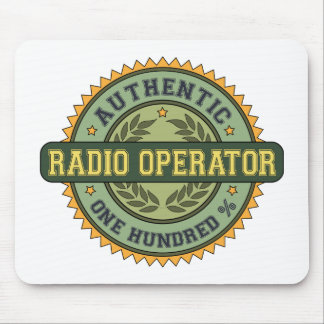 Authentic Radio Operator Mouse Mat