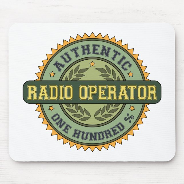 Authentic Radio Operator Mouse Mat (Front)