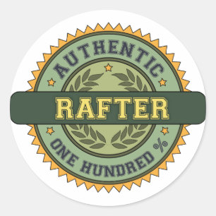 Authentic Rafter Classic Round Sticker