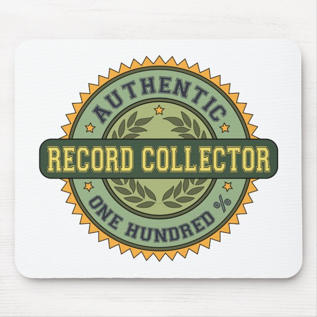 Authentic Record Collector Mouse Mat (Front)