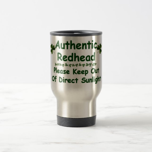 Authentic Redhead Travel Mug (Center)
