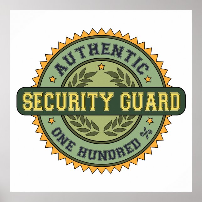 Authentic Security Guard Poster (Front)