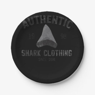 Authentic Shark Clothing Since 1998 - Shark Gifts Paper Plate