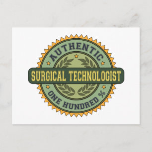 Authentic Surgical Technologist Postcard