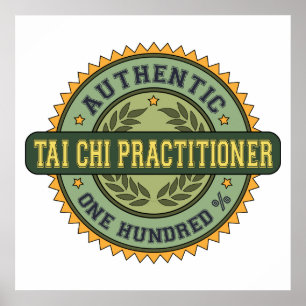 Authentic Tai Chi Practitioner Poster