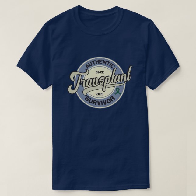 Authentic Transplant Survivor Vintage T-Shirt (Design Front)