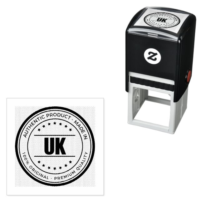 Authentic UK Quality Circle Original Premium Seal  Self-inking Stamp (In Situ)
