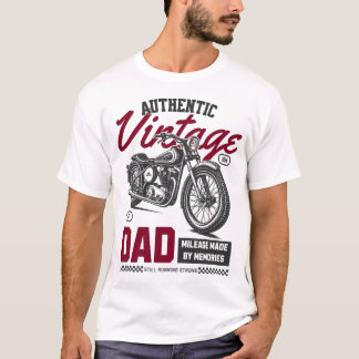 Authentic Vintage Dad Motorcycle T-Shirt – Classic