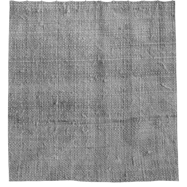 Authentic vintage hanmade fabric texture shower curtain (Front)