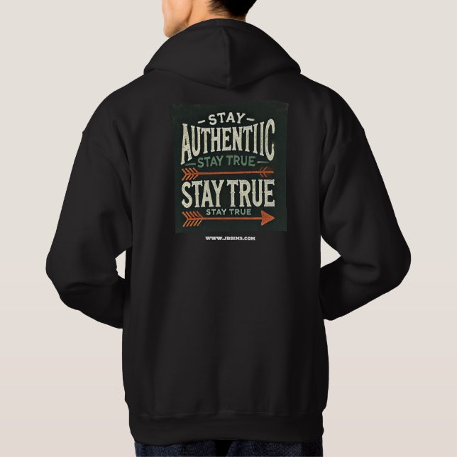 "Authentically Available" Hoodie by JB Sims (Back)