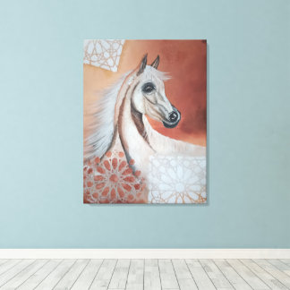 Authenticity of the Atlas Painting Horse Canvas Print