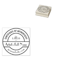 Authenticity Stamp for Original Art Gallery Artist