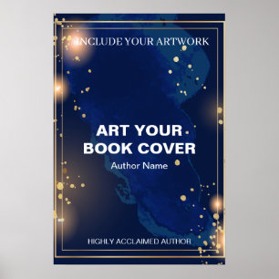 Author Book Cover Art Promotional Book Launch Poster