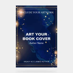 Author Book Cover Launch Promotional Acrylic Sign