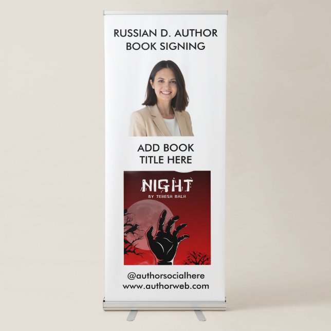Author Book Launch Promotional Banner Style (Front)