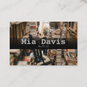 Author books business card