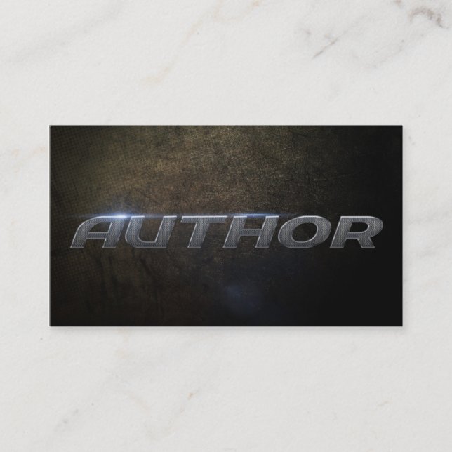 Author Business Card (Front)