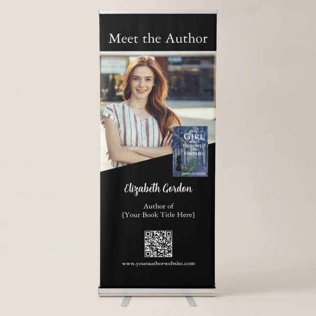Author Custom Photo Book Promotion Event Display Retractable Banner (Front)